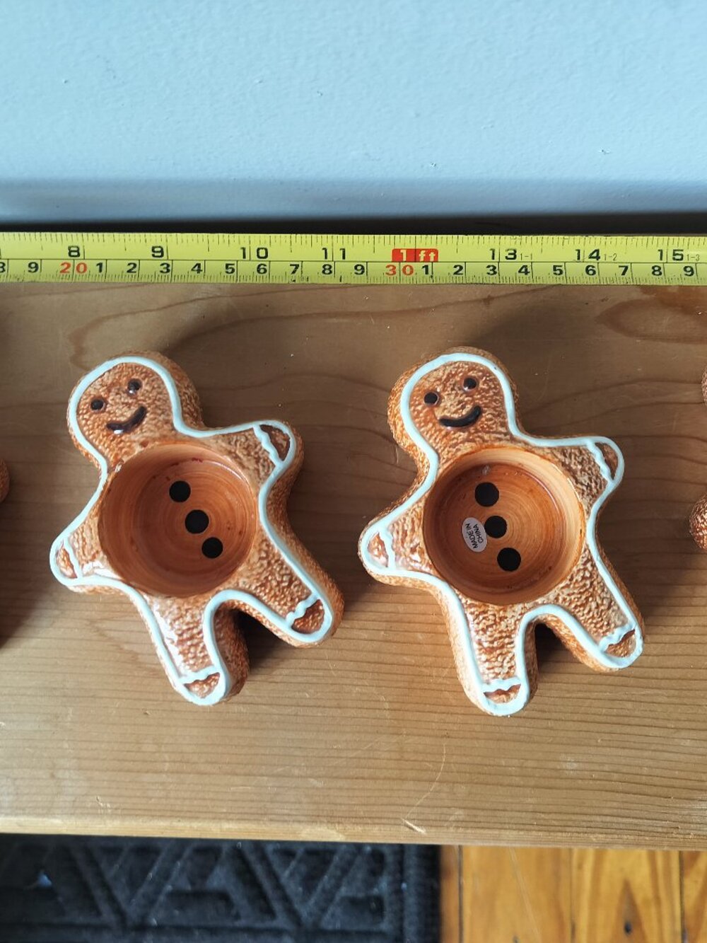 4 Small Gingerbread Yankee Candle holders
